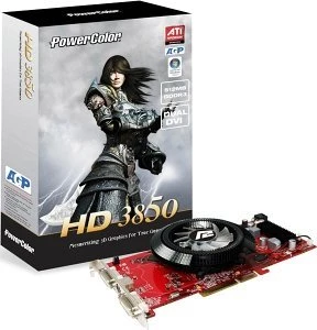 PowerColor Radeon HD 3850, 512MB DDR3, 2x DVI, TV-out