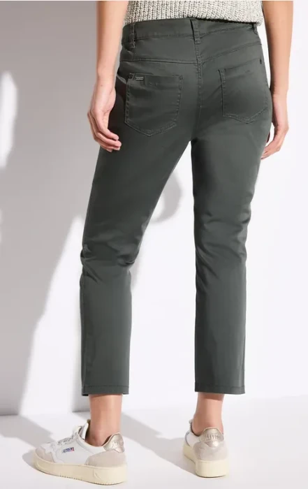 Street One 7/8-Satin Hose wither green (Damen)