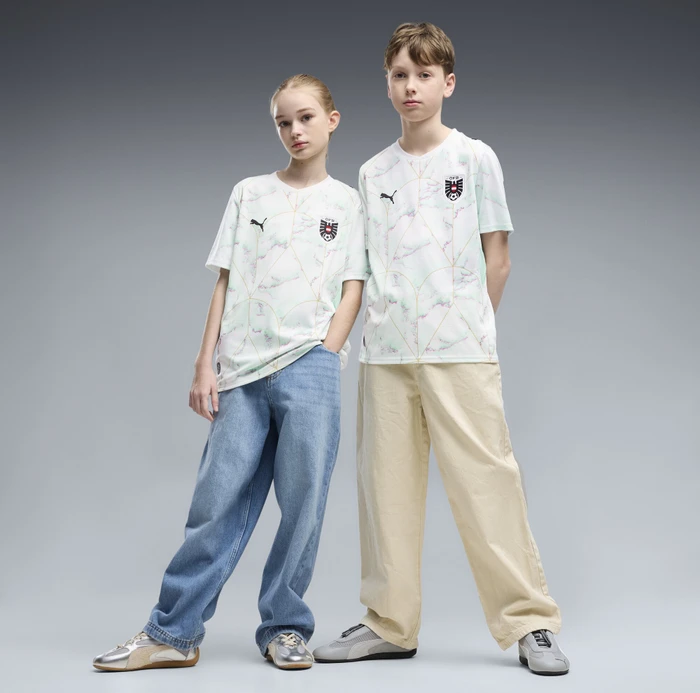 Puma FIFA WM 2026 Österreich Auswärtstrikot kurzarm (Junior)