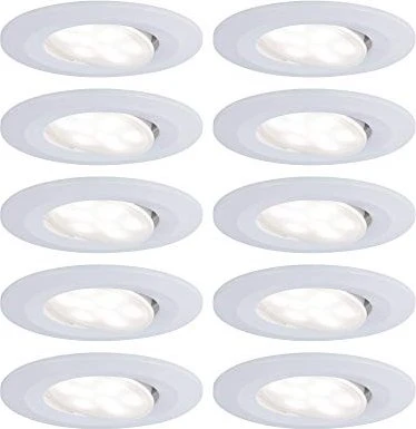 Paulmann LED Calla 5.2W Einbauleuchte weiß matt, 10 Stück