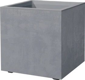 Deroma Millennium Cube Blumentopf 39x39cm aschgrau