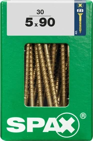 Spax YELLOX A2L 4CUT PZ2 Universalschraube, 5x90mm, 30 Stück