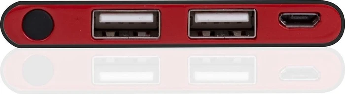 Ultron Powerbank RealPower PB-6000S schwarz/rot