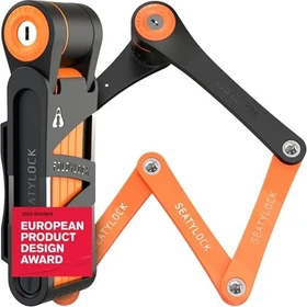 Seatylock Foldylock Compact Faltschloss, Schlüssel orange