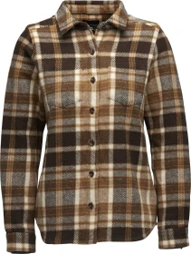 Black Diamond Project Heavy Flannel Hemd langarm bark brown/off white plaid (Damen)