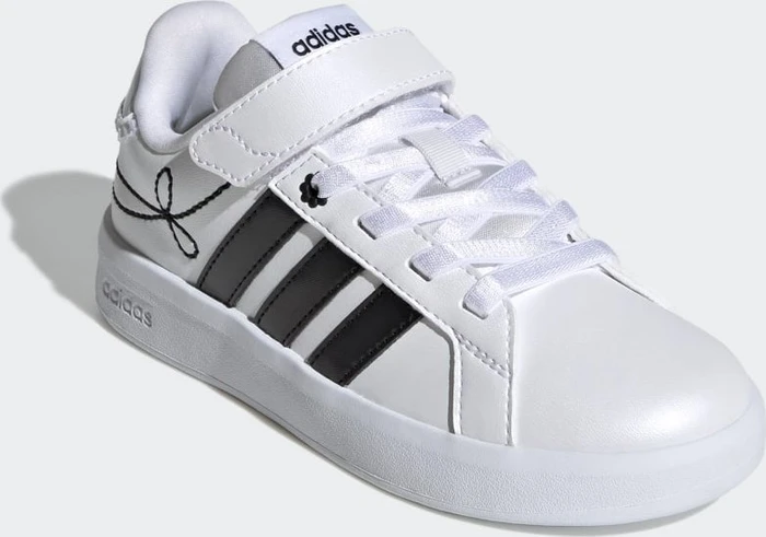 adidas Grand Court 3.0 cloud white/core black/hi-res yellow (Junior) (KH8835) – Bild 4 von 4