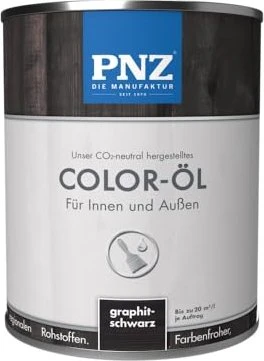 PNZ Coloröl Natur-Holzfarbe graphitschwarz, 750ml