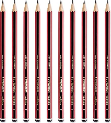 Staedtler Tradition 110 Bleistift F graphit, schwarz/rot