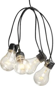 Konstsmide Lichterkette schwarz LED 10x bernstein