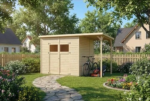 Alpholz Mollie Plus 335x199cm Gerätehaus natur