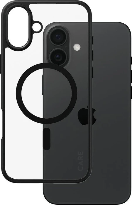PanzerGlass Care Flagship Case Urban Combat Black Frame MagSafe für Apple iPhone 16 Plus schwarz