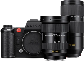 Leica SL3-S Typ 4506 mit Objektiv Vario-Elmarit-SL 24-70mm 2.8 ASPH und Vario-Elmarit-SL 70-200mm 2.8 ASPH