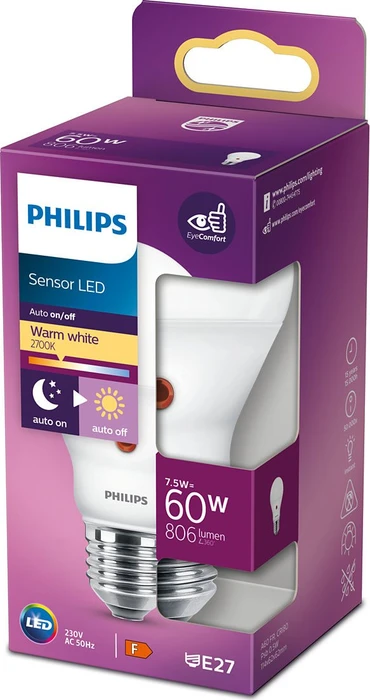 Philips LED Birne E27 7.5-60W/827