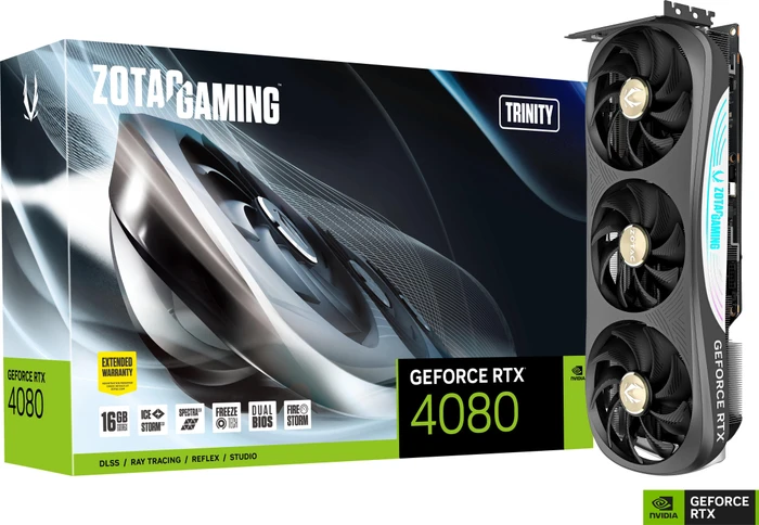 Zotac Gaming GeForce RTX 4080 Trinity, 16GB GDDR6X, HDMI, 3x DP