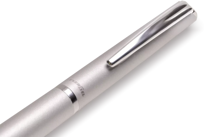 Pentel EnerGel HighClass BL2007 0.7mm/0.35mm Gelroller silber matt, Geschenkbox