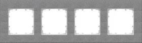 Siemens DELTA miro Rahmen 4-Fach, carbonmetallic