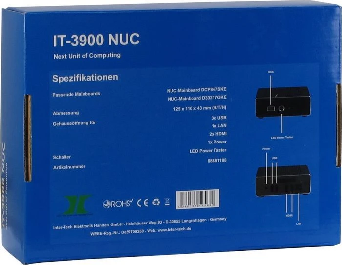 Inter-Tech IT-3900, 60W extern