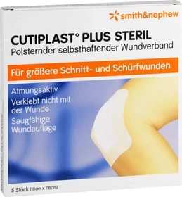 Cutiplast Plus Steril, 7.8 x 10cm, 5 Stück