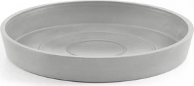 Ecopots Amsterdam Blumentopfuntersetzer rund 15cm white grey