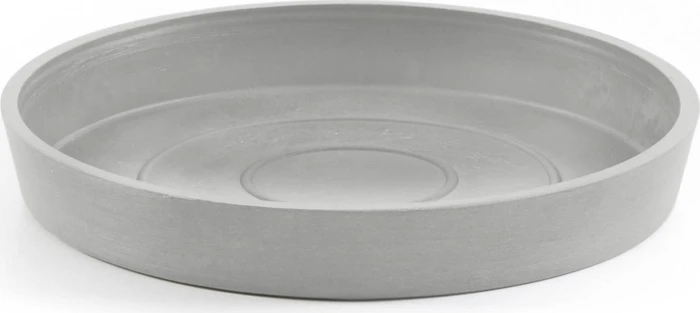 Ecopots Amsterdam Blumentopfuntersetzer rund 15cm white grey