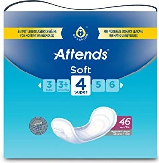 Attends Soft 4 Super Hygieneeinlage, 46 Stück