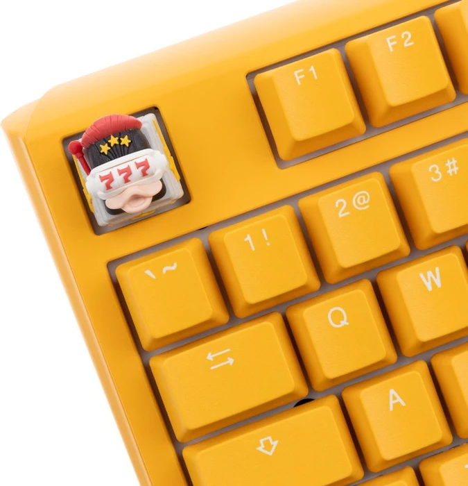 Ducky x Hot Keys Project Ducky League Keycap Super Hero - Lucky, Kunstharz (Resin), schwarz/beige/rot, 1 Taste