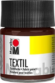 Marabu Textilfarbe, dunkelbraun, 50ml