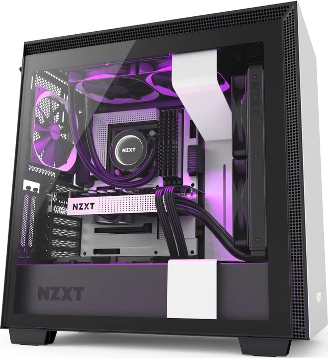 NZXT H710i, weiß, Glasfenster