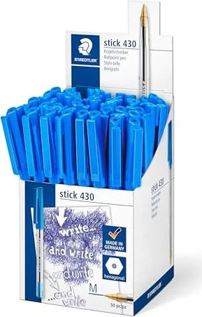 Staedtler Stick 430 Kugelschreiber blau, 50er-Pack