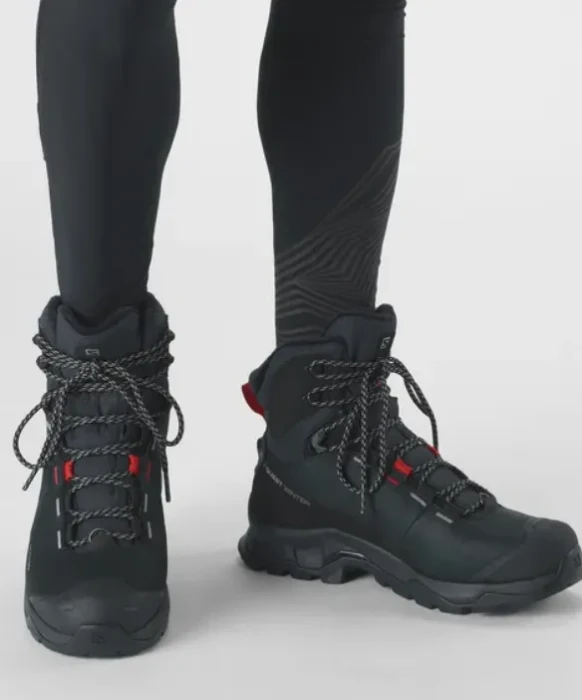 Salomon Quest Winter Thinsulate CSWP black/goji berry/monument (Herren)
