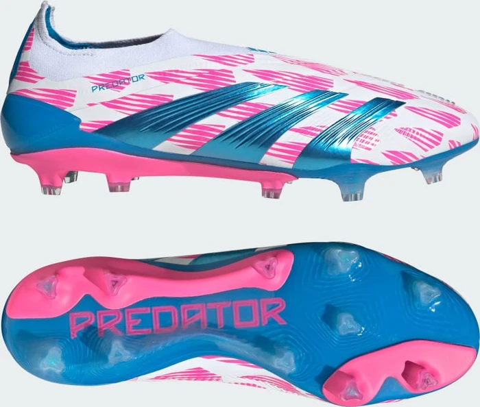 adidas Predator Elite Laceless FG cloud white/solar blue/solar pink