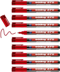 edding 370 Permanentmarker rot, 10er-Pack