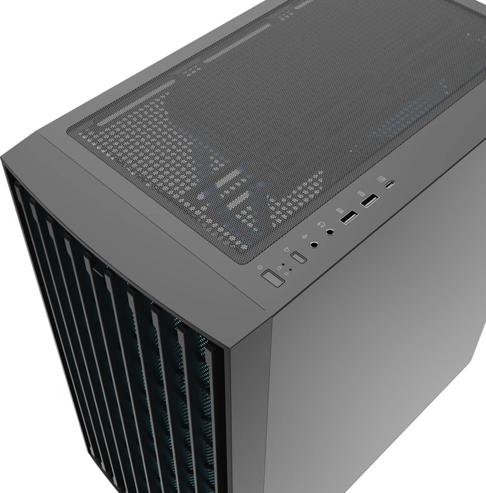 Modecom Breeze ARGB Flow Black, Glasfenster