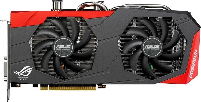 ASUS ROG Poseidon GeForce GTX 980 Ti Platinum, POSEIDON-GTX980TI-P-6GD5, 6GB GDDR5, DVI, HDMI, 3x DP