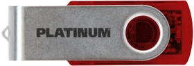 BestMedia Platinum Twister transparent 128GB rot, USB-A, USB 3.2 Gen 1×1