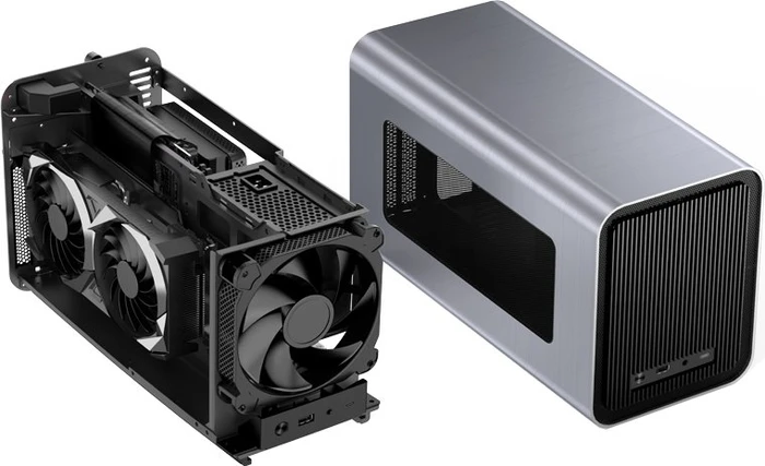 Jonsbo V11, silber, Mini-ITX