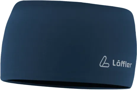 Löffler Mono Wide Stirnband dark blue