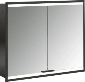 Emco Prime 2 Facelift LED-Lichtspiegelschrank 80cm mit 2 Türen, Unterputzmodell