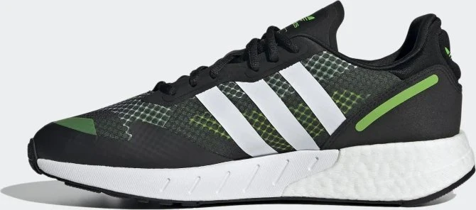 adidas ZX 1K Boost core black/cloud white/solar green (Herren)