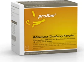 proSan D-Mannose/Cranberry-Komplex Pulver + Kapseln, 60 Stück (2x 30 Stück)