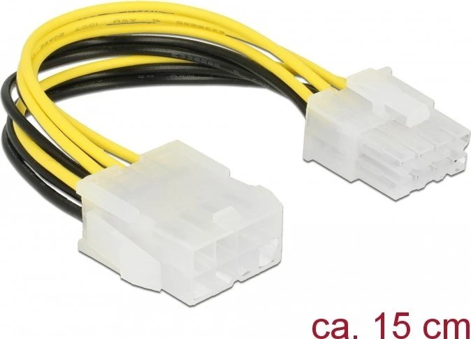 DeLOCK 8-Pin EPS12V Verlängerungskabel, 15cm