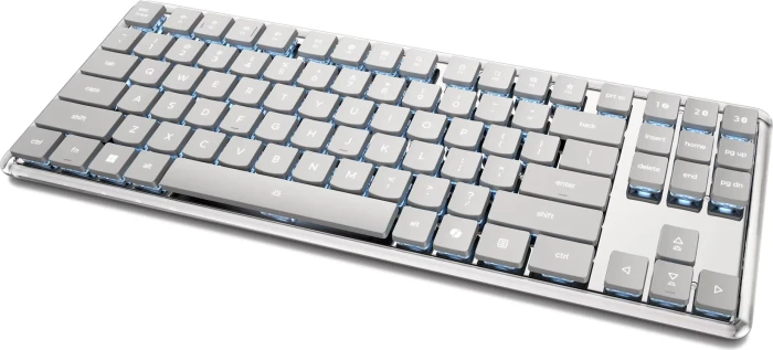 Lenovo 900 Wireless Mechanical Keyboard, Seashell, TKL, LEDs weiß, Low Profile Optical RED, USB/Bluetooth, DE