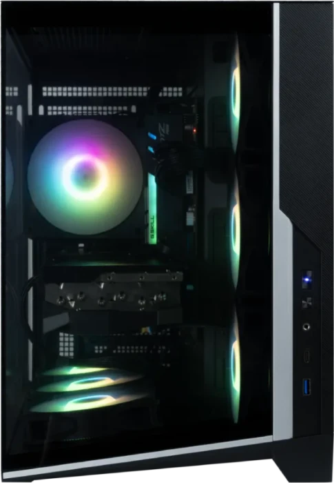 Zalman D40 Black, schwarz, Glasfenster