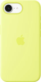 Apple Silikon Case für iPhone 16e neongelb