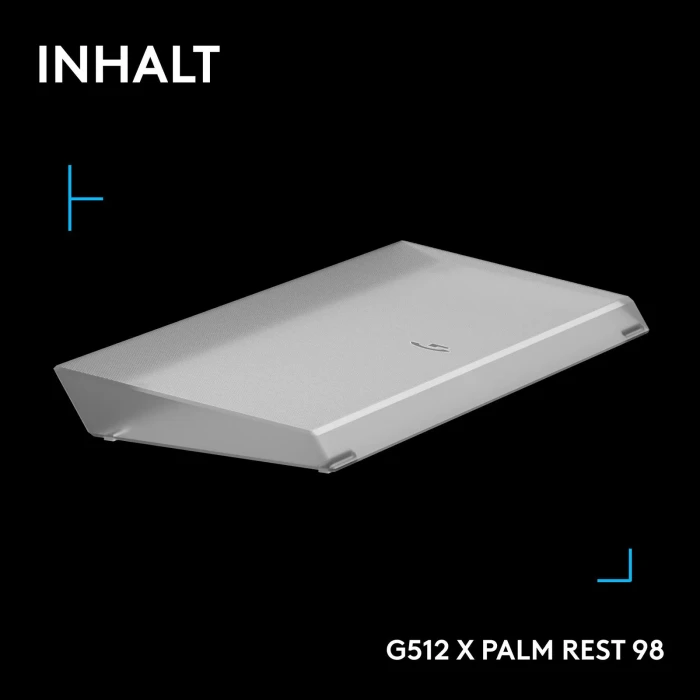 Logitech G512 X Palm Rest 98, Acryl-Handballenauflage, transparent