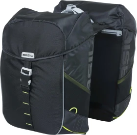 Basil Miles MIK Doppeltasche Gepäcktasche schwarz