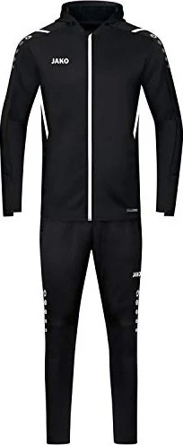 Jako Challenge mit Kapuze Trainingsanzug schwarz/weiß