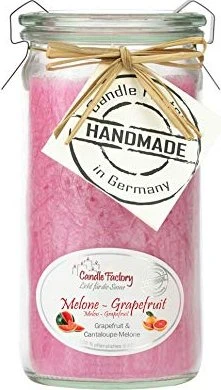 Candle Factory Mini Jumbo Duftkerze melone & grapefruit, 1 Stück