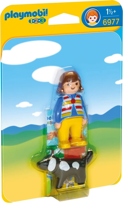 playmobil 1.2.3 Frau mit Hund