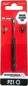 Milwaukee Shockwave Pozidriv Bit 1/4", PZ1x90mm, 1 Stück